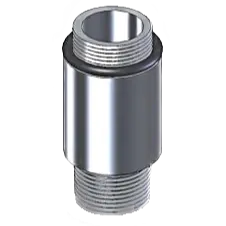 Fbs-10216-012P : Magnaloy Spin-On Npt Adapter, Aluminum, 1 1/8-16 Un To 3/4" Npt 1