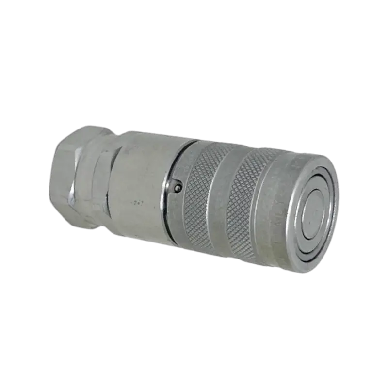 Ffh06 38Npt F : Faster Quick Disconnect, Female 3/8" Coupler, 0.375 (3/8") Npt Connection, 5076Psi Mawp, 13.2 Gpm, Iso 16028 Interchange, Push To Connect Style, Connection Under Pressure Not Allowed 1