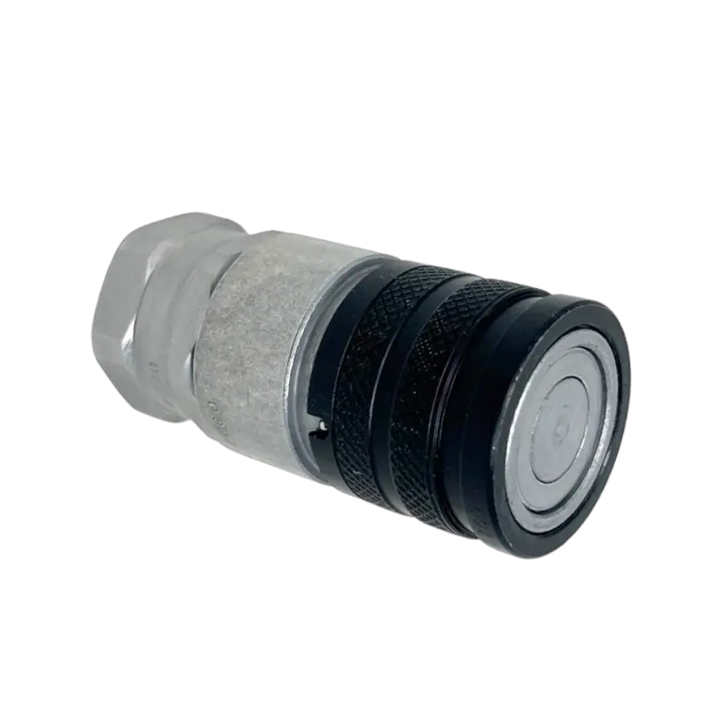 Ffh08 58Sae F : Faster Quick Disconnect, Female 1/2" Coupler, 0.625 (5/8") Orb Connection, 5076Psi Mawp, 29.06 Gpm, Iso 16028 Interchange, Push To Connect Style, Connection Under Pressure Not Allowed 1