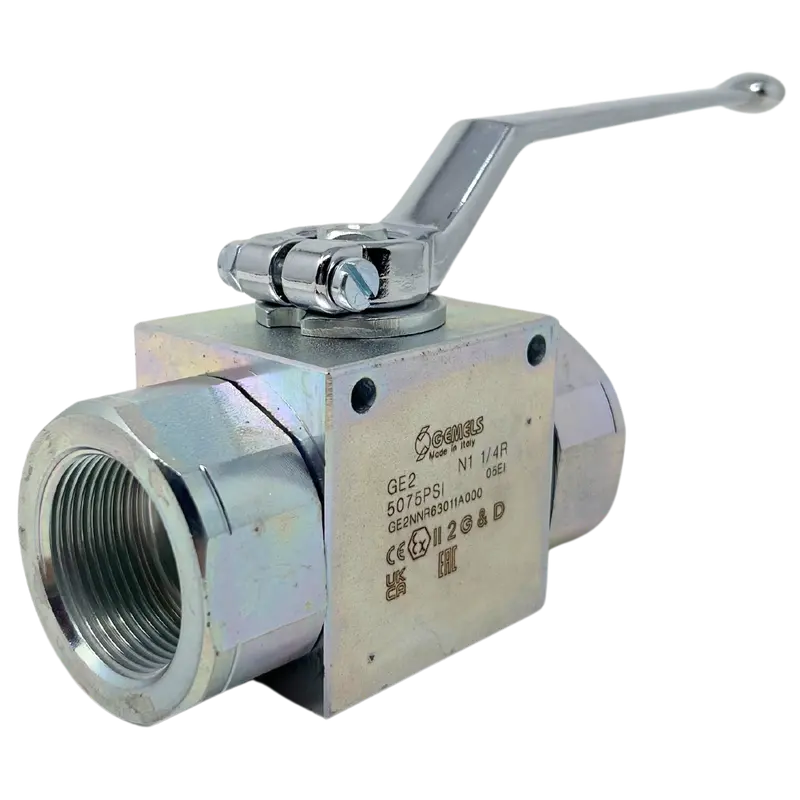 Ge2 N1 1/4R Dn25 1111Ab 5075Psi : Gemels Ball Valve, 2-Way, 5075Psi, 1.25 Npt, Carbon Steel 1