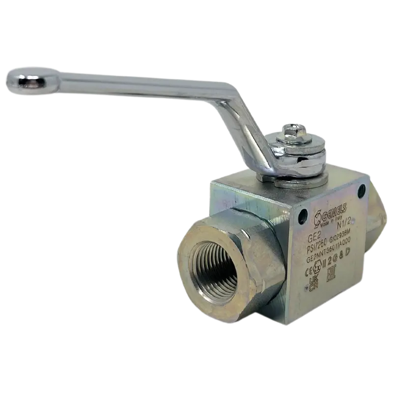Ge2 N1/2 Dn13 1111Ab 7250Psi : Gemels Ball Valve, 2-Way, 7250Psi, 1/2 Npt, Carbon Steel 1