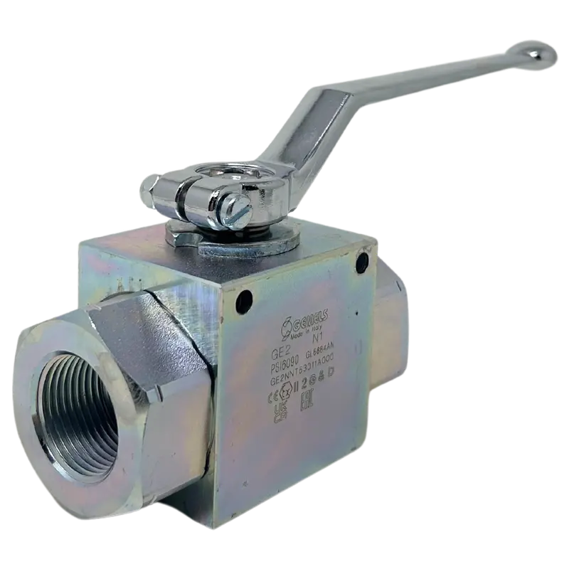 Ge2 N1 Dn25 1111Ab 6090Psi : Gemels Ball Valve, 2-Way, 6090Psi, 1 Npt, Carbon Steel 1
