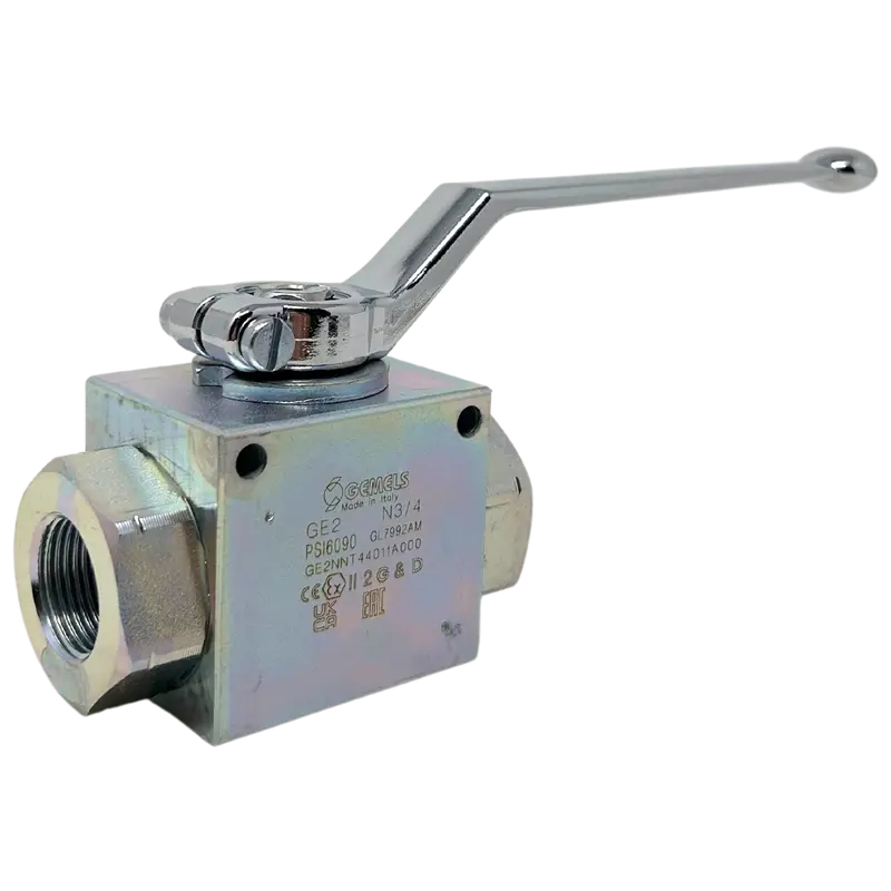 Ge2 N3/4 Dn20 1111Ab 6090Psi : Gemels Ball Valve, 2-Way, 6090Psi, 3/4 Npt, Carbon Steel 1