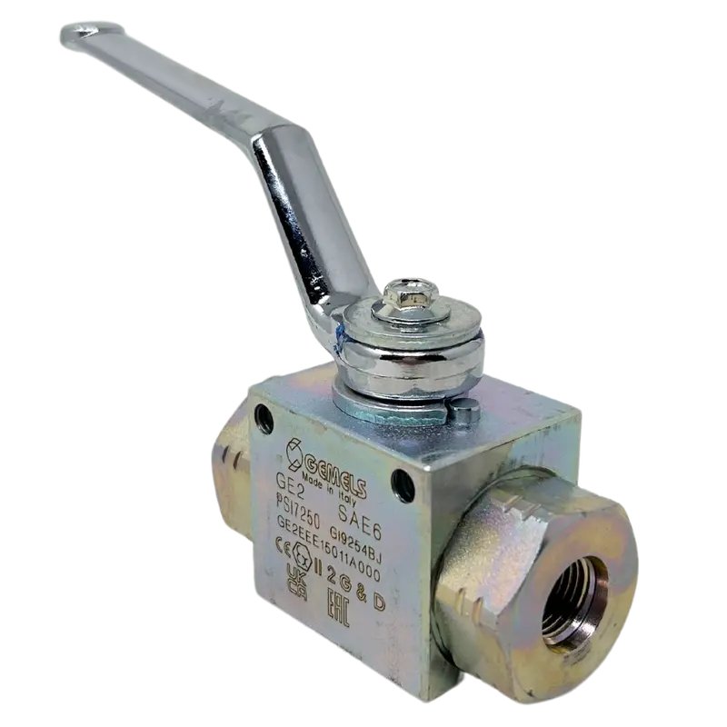 Ge2 Sae6 3/8 Dn10 1111Ab 7250Psi : Gemels Ball Valve, 2-Way, 7250Psi, -6 Sae (3/8), Carbon Steel 1