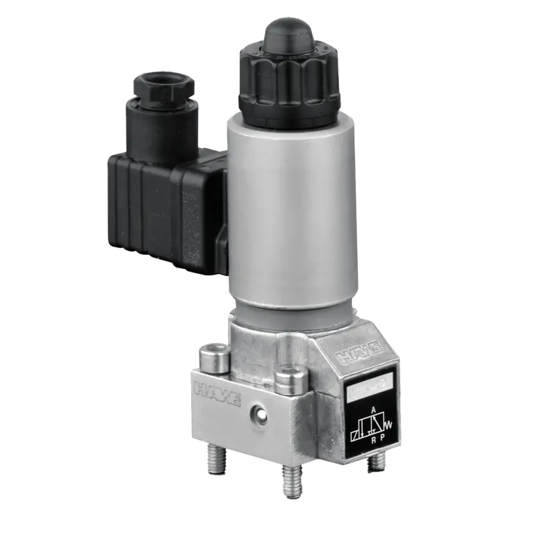 Gs 2-3-1/2-G24 : Hawe G Series Directional Valve, 2-Position, 2-Way, 5800Psi, 17.17Gpm, 0.5 (1/2") Bspp, 24Vdc, Solenoid Plug 1
