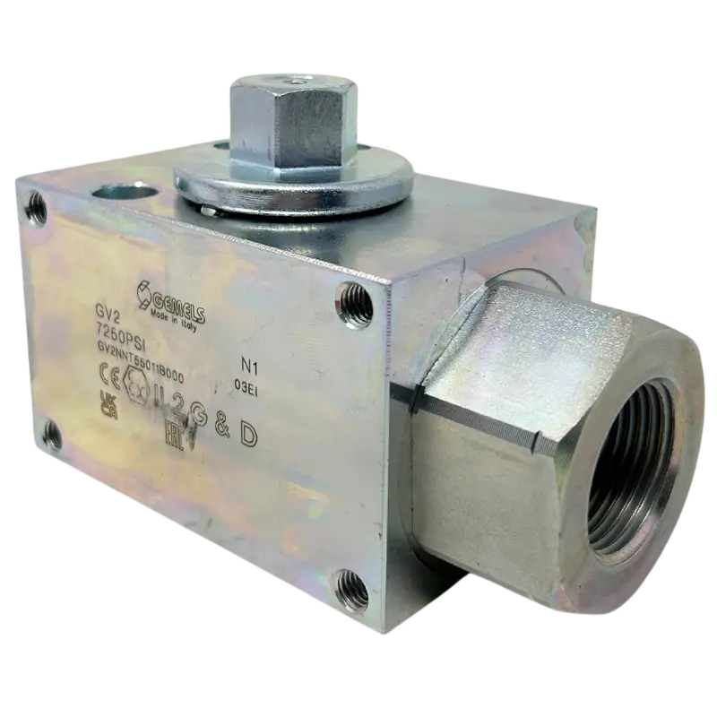 Gv2 Sae20 1 1/4 Dn32 1111Ae 7250Psi : Gemels Two-Way Excavator Ball Valve, -20 Sae (1.25), 7250Psi Rated, Carbon Steel 2