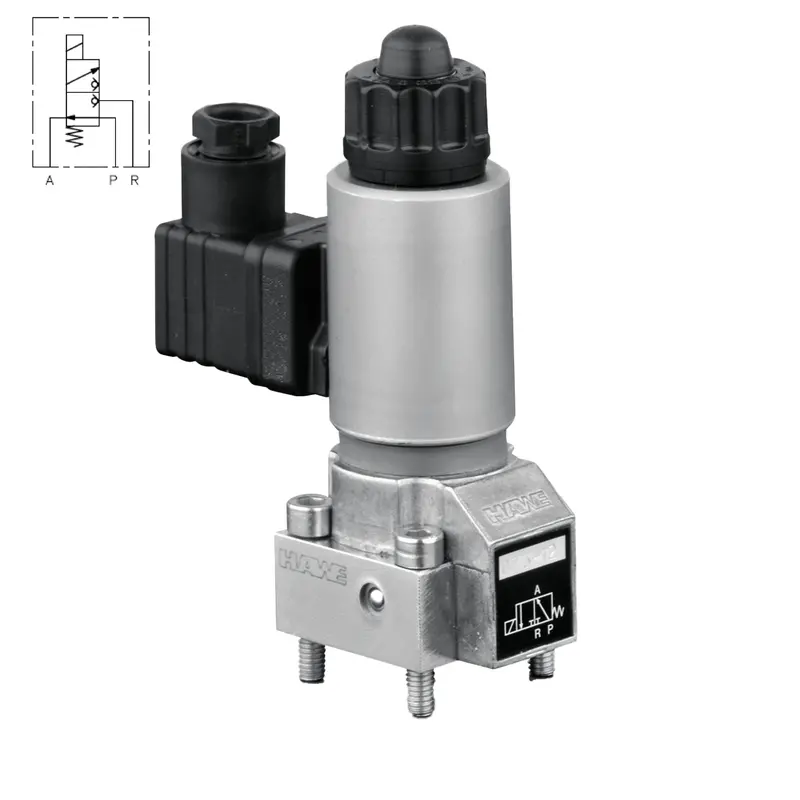 Gz 3-0 R-A 24 : Hawe G Series Directional Valve, 2-Position, 3-Way, 7250Psi, 1.59Gpm, Manifold Mount, 24Vdc, Adapter For Din Plug, Without Plug 2