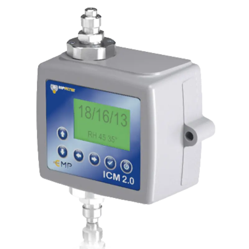 Icmwmkug12.0 : Mp Filtri Icm 2.0 Inline Contamination Monitor, With Moisture & Temp Sensor, For Mineral/Synthetic Oils, With Keypad, With Test Record Transfer, M16x2 Pressure Test Point Connections 1