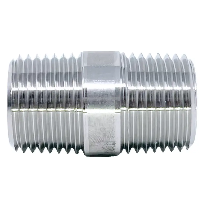 Icn-6N : Superlok Straight Stainless Instrumentation Close Nipple, 3/8-18 (-06) Male Npt X 3/8-18 (-06) Male Npt, 7800Psi 1