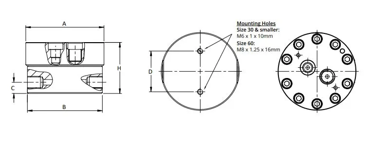 Jvm12tctns : Aw-Lake 6000Psi 303 Stainless Steel / Din 1.4305 Positive Displacement Gear Flow Meter, 0.25 (1/4") Npt Process Port, 2X M14x1.5 Electrical Port, 0.005 To 0.8 Gpm 2