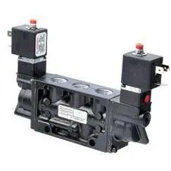 K81da00kv0kv0 : Norgren Nugget 200 Series 120Vac 3-Position, 5-Way Locking Solenoid Actuated, Solenoid Return 1/4 Inch Npt Porte 1