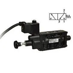 K910014 : Norgren Nugget 200 Series 12Vdc Connector Down Two-Position, Five-Way With Extended Manual Overide Solenoid Actuated, 1