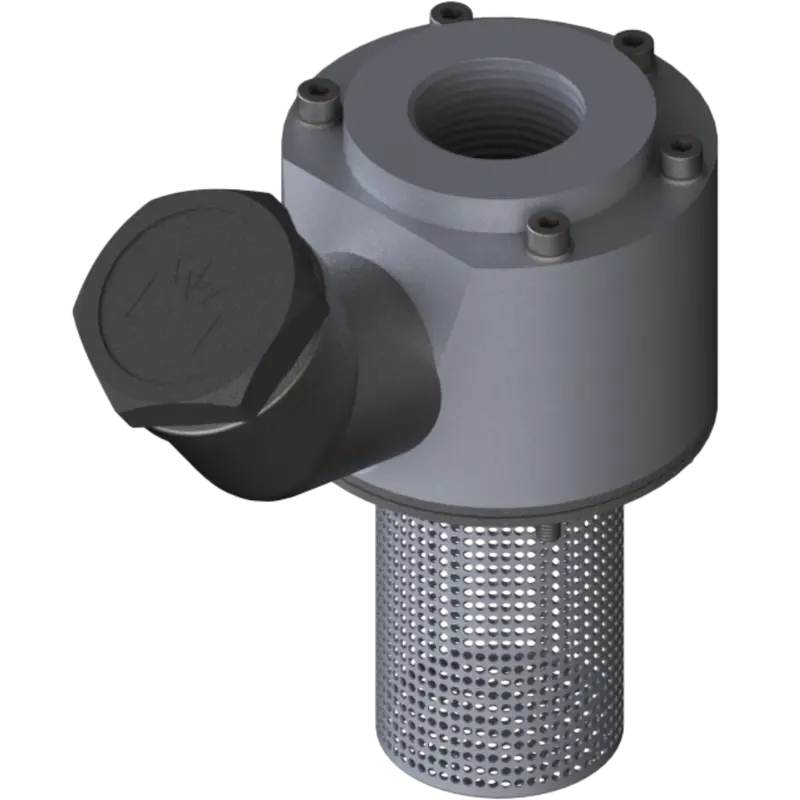 Lk73 Al Fkm 1"F : Giebel Filling Adapter, 73Mm (Din 24557) Bolt Circle, Aluminum, Fkm Seals, 1" Female Npt 1