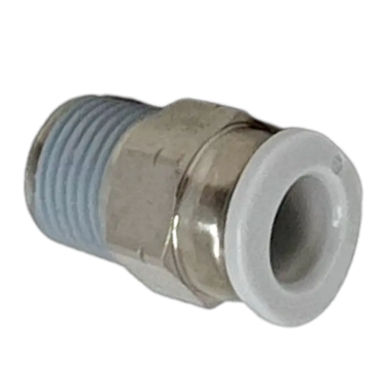 M24250210-10Pack : Norgren Straight Adapter (External And Internal Hex), 5/32 O/D Tube, 10/32 Unf Thread 1