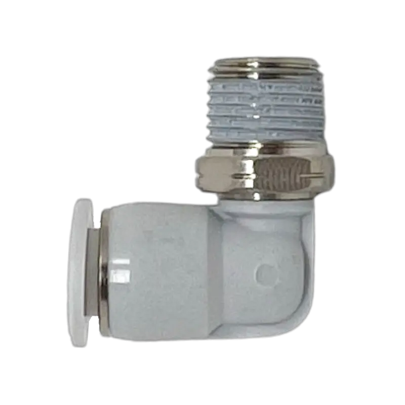 M24470410-10Pack : Norgren 90-Degree Swivel Elbow Adapter, 1/4 Tube O/D, 10/32 Npt Thread 1