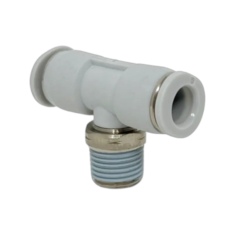 M24670110-10Pack : Norgren Swivel Tee Adapter, 1/8 Tube O/D, 10/32 Unf Thread 2