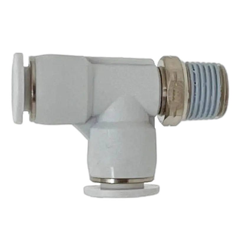 M24680418-10Pack : Norgren Swivel Run Tee Adapter, 1/4 Tube O/D, 1/8 Npt Thread 1