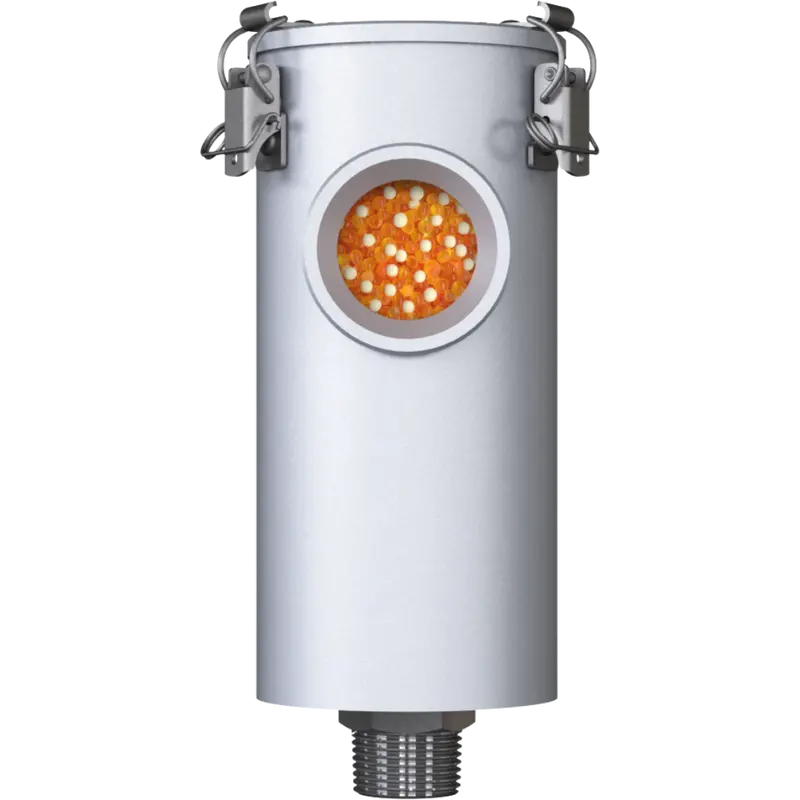 Ma-Rv 2L N1"M : Giebel Ma-Rv Desiccant Atex Aluminum Breather Dryer, Refillable, With Check Valves, 51-200 Ml Water Capacity, Fkm Seals, 3-Micron Paper Filter, 1" Male Npt 1