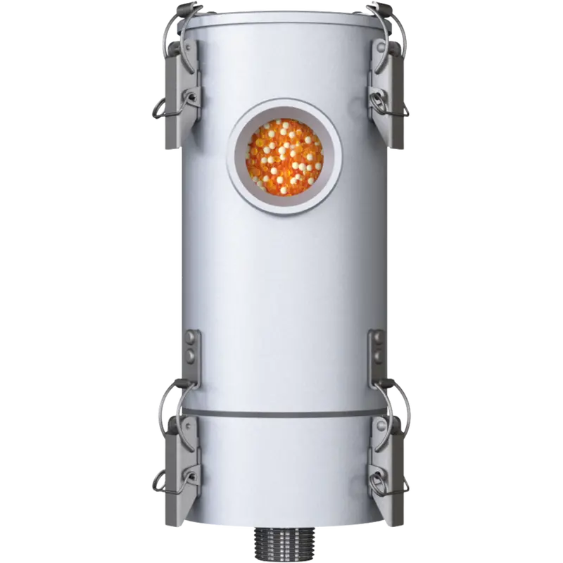 Ma-Rv 3M N1"M : Giebel Ma-Rv Desiccant Atex Aluminum Breather Dryer, Refillable, With Check Valves, 201-600 Ml Water Capacity, Fkm Seals, 3-Micron Paper Filter, 1" Male Npt 1