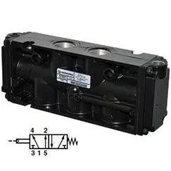 Mn01cga73a000 : Norgren Nugget 500 Series Two-Position, Five-Way Air Actuated/Air Assisted Spring Return 1/2 Inch Npt Ported Val 1