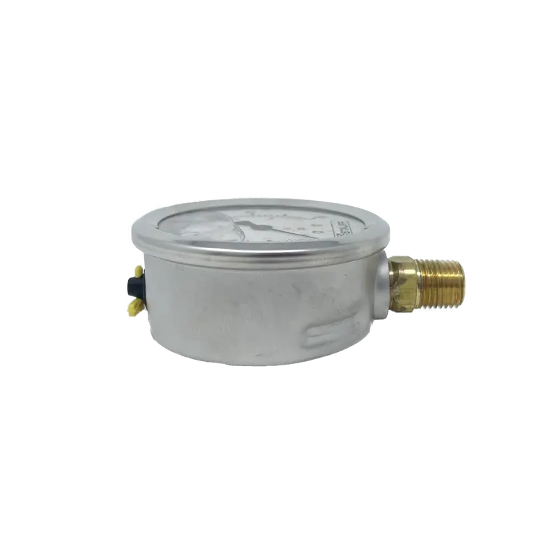 Ohi-G-2.5-10K-S : Onehydraulics 2.5 Face Pressure Gauge, 0-10,000Psi Pressure Range, 1/4 Npt, Stem Mounted Style 2