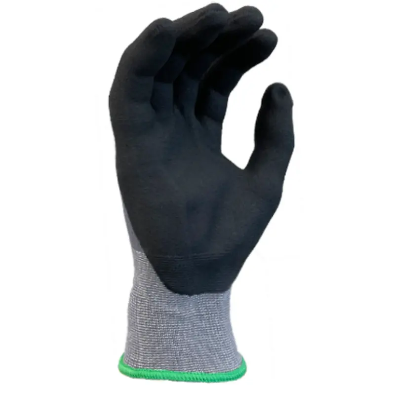 Ot1002 : Rockdare 15 Gauge Gray Nylon Shell, Black Micro-Foam Nitrile Palm Coated, Touchscreen Compatible, Fda 21 Cfr 177.1520 Compliant, 12-Pack 3
