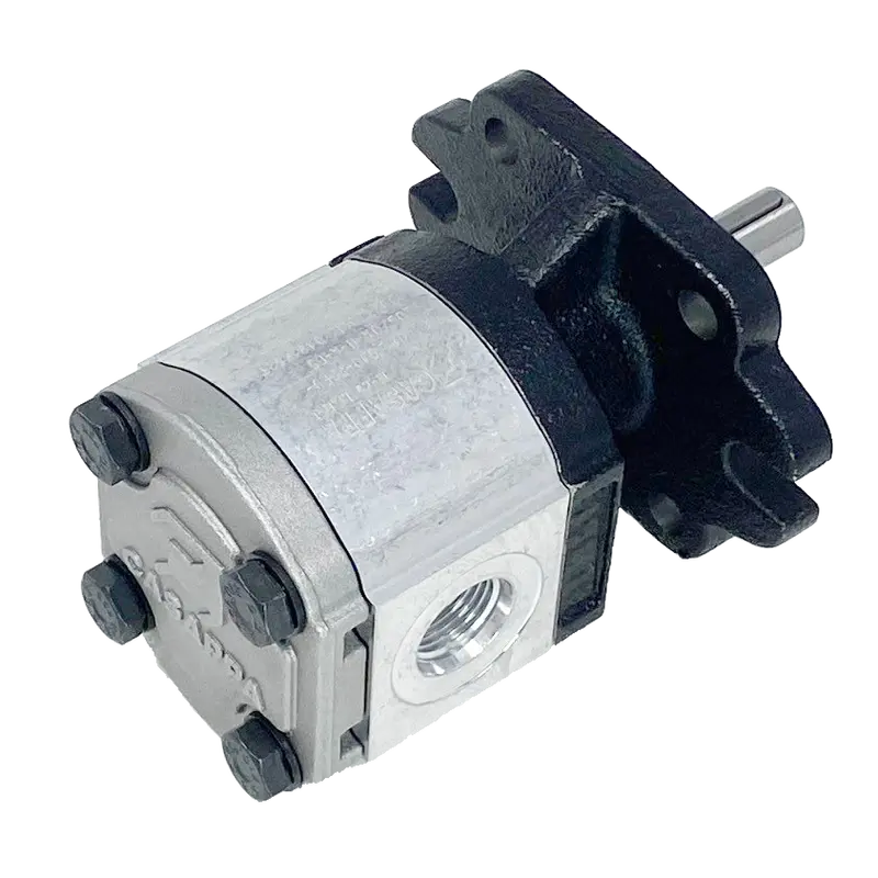 Plm10.4R0-36R9-Loa/Ob-N-L : Casappa Polaris Gear Motor, 4.27Cc, 3625Psi, 4000Rpm, Birotational, 1/2" Bore X 1/8" Key Shaft, Sae Aa 2-4 Bolt Flange, 0.375 (3/8") #6 Sae In, 0.5 (1/2") #8 Sae Out, Aluminum Body Cast Iron Flange And Front Cover 2