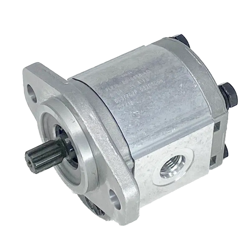 Plm10.5R0-02S0-Loa/Ob-N-El : Casappa Polaris Gear Motor, 5.34Cc, 3625Psi Rated, 4000Rpm, Birotational Rotation, 9T 20/40Dp Shaft, Sae Aa 2-Bolt Flange, 0.375 (3/8") #6 Sae Inlet, 0.5 (1/2") #8 Sae Outlet, Aluminum Body & Flange 1