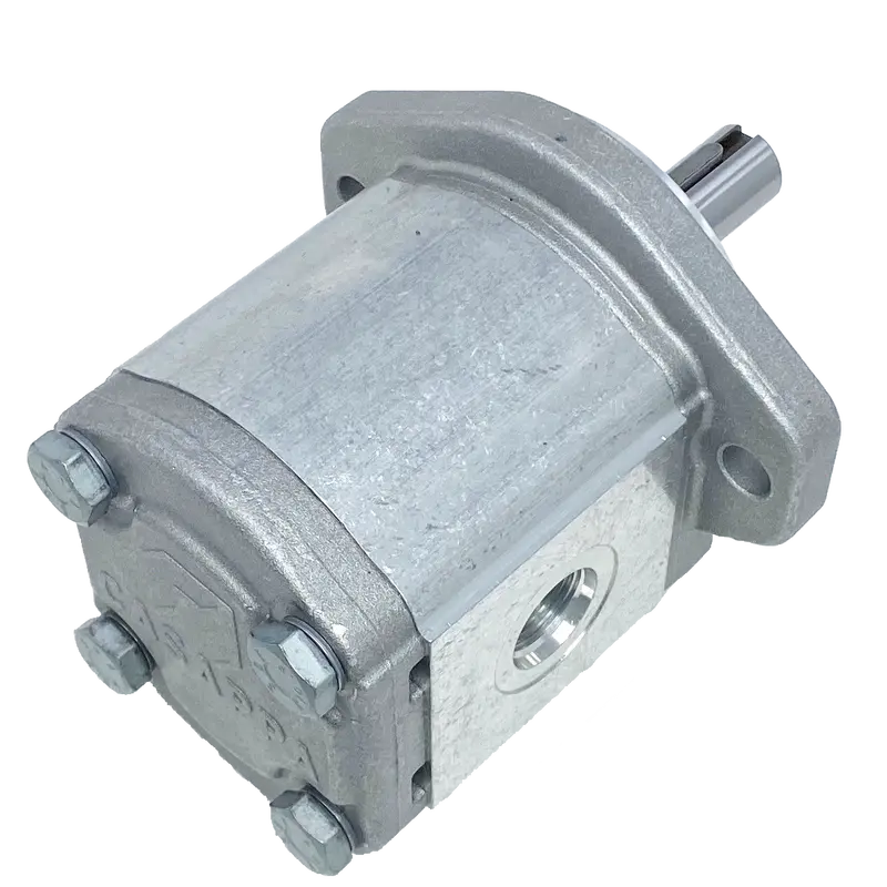 Plm20.16B0-49S1-Loc/Od-N-El : Casappa Polaris Gear Motor, 16.85Cc, 3625Psi Rated, 3000Rpm, Reversible Interior Drain, 3/4" Bore X 3/16" Key Shaft, Sae A 2-Bolt Flange, 0.625 (5/8") #10 Sae Inlet, 0.75 (3/4") #12 Sae Outlet, Aluminum Body & Flange 2