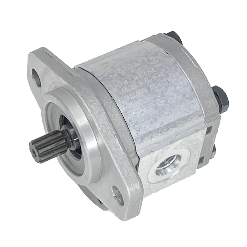Plp10.3,15D0-02S0-Lob/Oa-N-El : Casappa Polaris Gear Pump, 3.34Cc, 3770Psi Rated, 4000Rpm, Cw, 9T 20/40Dp Shaft, Sae Aa 2-Bolt Flange, 0.5 (1/2") #8 Sae Inlet, 0.375 (3/8") #6 Sae Outlet, Aluminum Body & Flange 1