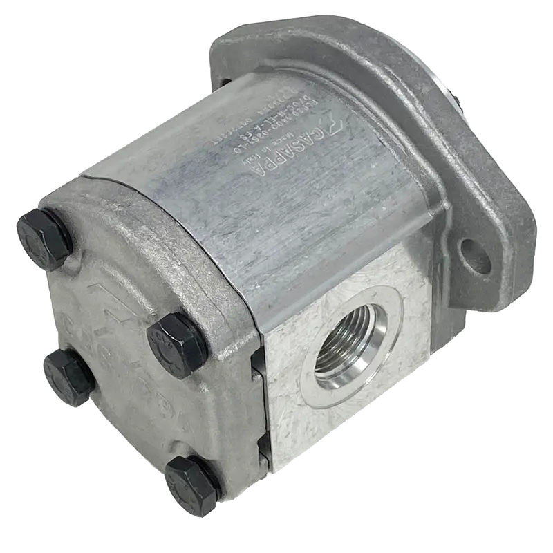 Plp20.14D0-31S1-Lof/Oc-S7-N-El-Fs : Casappa Polaris Gear Pump, 14.53Cc, 3625Psi Rated, 3500Rpm, Cw, 5/8" Keyed Shaft, Sae A 2-Bolt Flange, 1" #16 Sae Inlet, 0.625 (5/8") #10 Sae Outlet, Aluminum Body & Flange 2