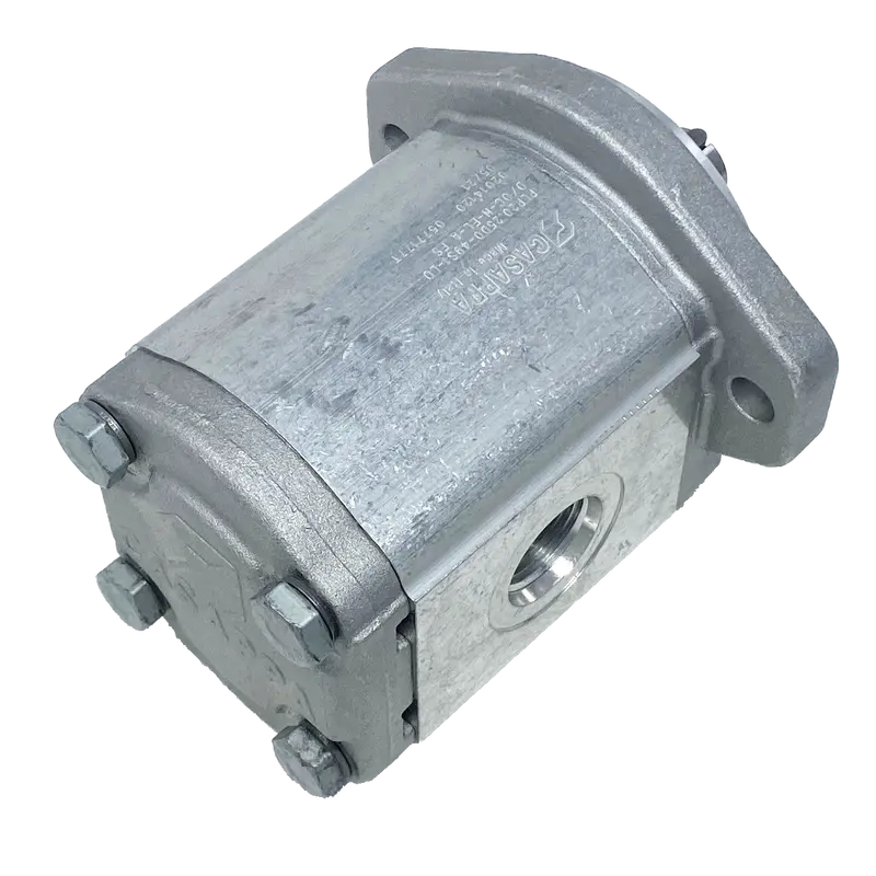 Plp20.25D0-50S1-Lod/Oc-N-El : Casappa Polaris Gear Pump, 26.42Cc, 2465Psi Rated, 3045Rpm, Cw, 3/4" Bore X 3/16" Key Shaft, Sae A 2-Bolt Flange, 0.75 (3/4") #12 Sae Inlet, 0.625 (5/8") #10 Sae Outlet, Aluminum Body & Flange 2