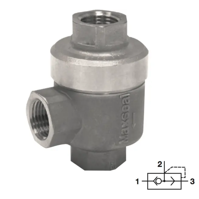 Qev13aa6h00s : Maxseal Quick Exhaust Valve, 7.25-174 Psi, 1 Npt 1