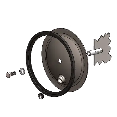 Rec14kx : Magnaloy End Cover Kit For 14" End Cover, No Drain, Carbon Steel 1