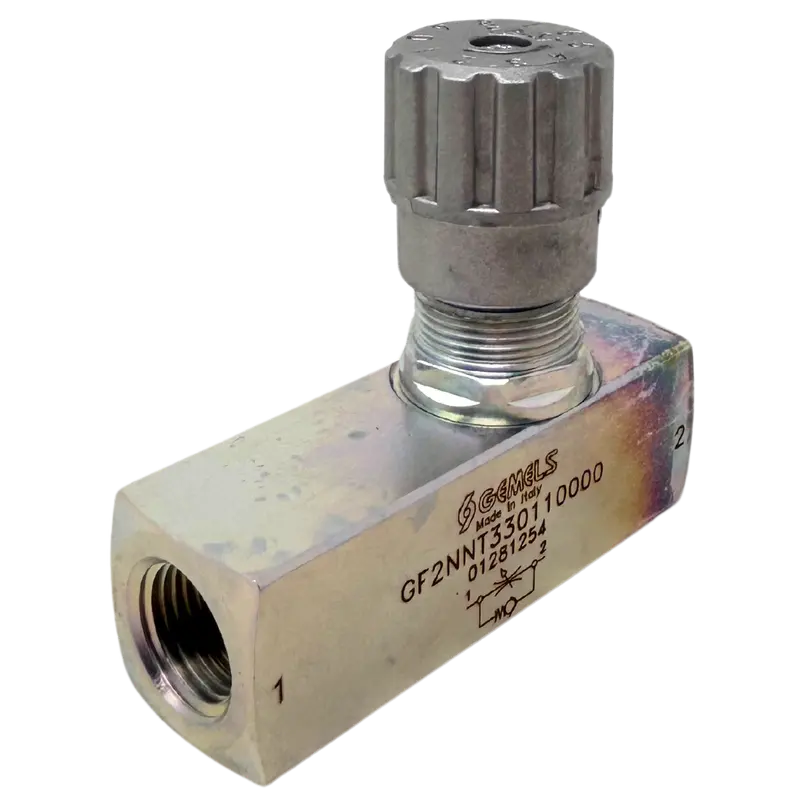 Rf N1/2 Pn400 Cs : Gemels Flow Control Valve, 1/2 Npt, 5800Psi Rated, Carbon Steel 1