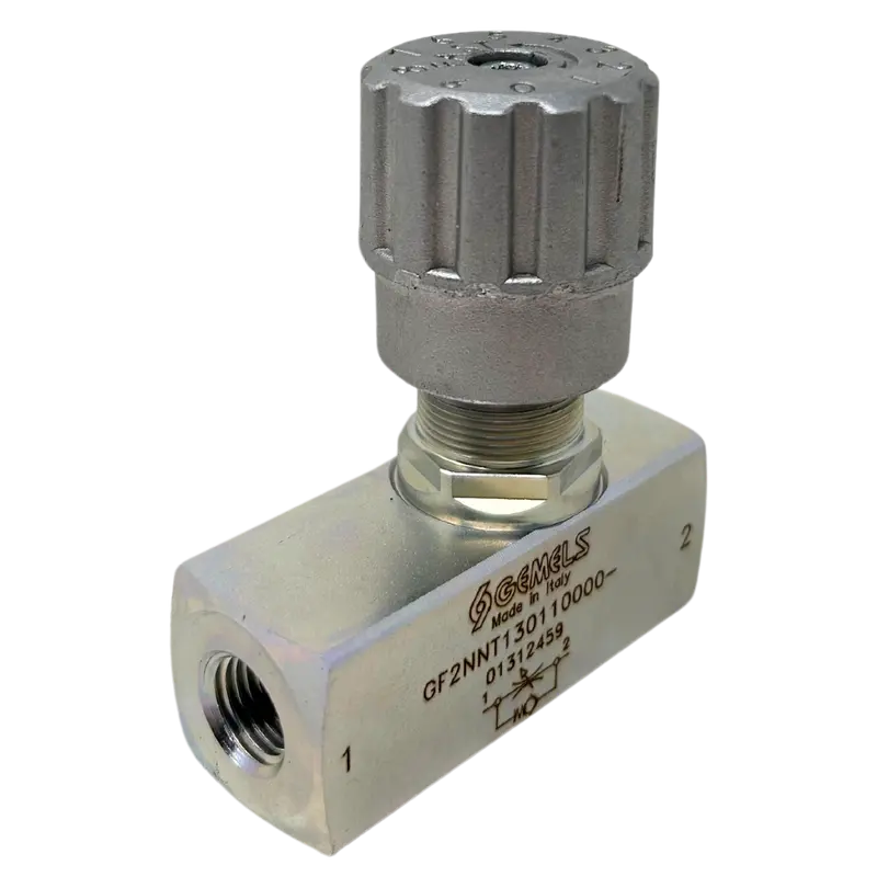 Rf N1/4 Pn400 Cs : Gemels Flow Control Valve, 1/4 Npt, 5800Psi Rated, Carbon Steel 1