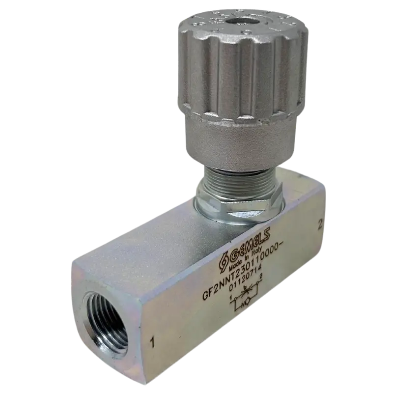 Rf N3/8 Pn400 Cs : Gemels Flow Control Valve, 3/8 Npt, 5800Psi Rated, Carbon Steel 1