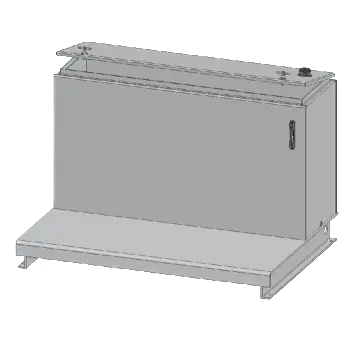 Rlp080-Ht : Magnaloy Reservoir, L-Shaped, Hinged Top, Carbon Steel, 80-Gallon Capacity 2