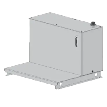 Rlp120-Rt : Magnaloy Reservoir, L-Shaped, Bolt-On Top, Carbon Steel, 120-Gallon Capacity 2