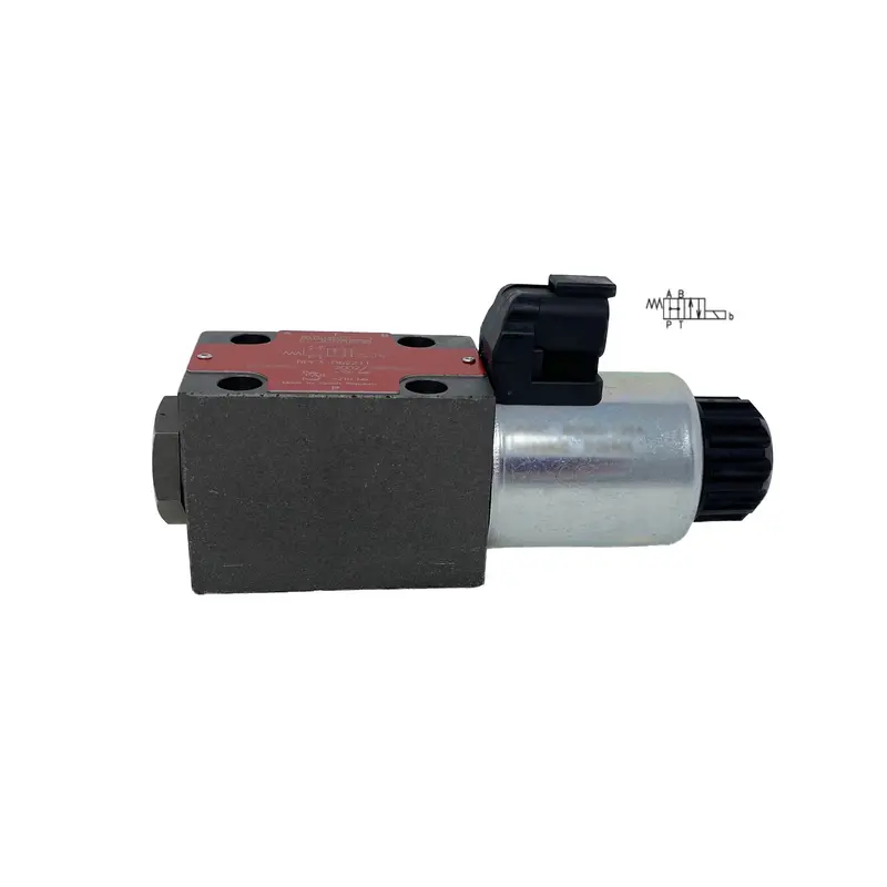 Rpe3-062H11/02400E12a : Argo Hytos Directional Control Valve, D03 (Ng6), 21Gpm, 5100Psi, 2P4w, 24 Vdc, Deutsch, Spring Return, All Ports Open In Neutral, Coil Side B 1