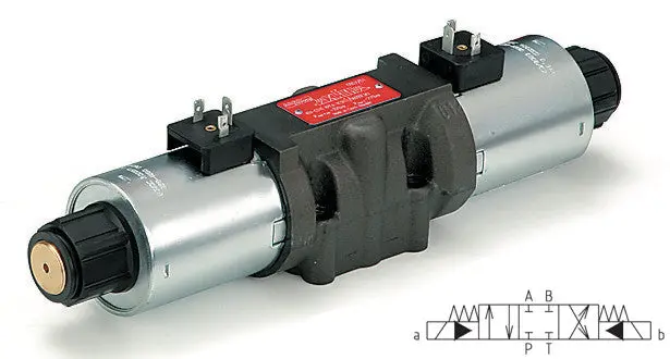 Rpe4-103Z11/12060E5 : Argo Dcv, D05 (Ng10), 37Gpm, 5100Psi, 3P4w, 120 Vac, Din, Spring Return, Cylinder Spool 2