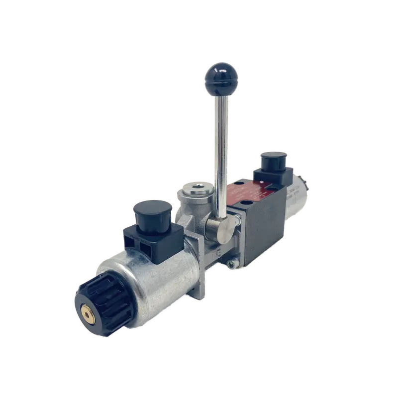 Rper3-063Y11/12060E5/A19 : Argo Directional Control Valve W/ Override Lever, D03, 21Gpm, 5100Psi, 3P4w, 120 Vac, 60Hz, Din, Spring Centered, Motor Spool 2