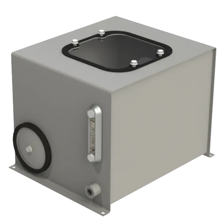 Rvp10 : Magnaloy Reservoir, Vertical, Non-Jic, Bolt-On Top, Carbon Steel, 10-Gallon Capacity 1