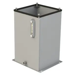 Rvs10a-1 : Magnaloy Reservoir, Vertical, Non-Jic, Bolt-On Top, Carbon Steel, 10-Gallon Capacity 1