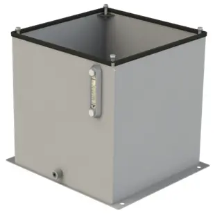 Rvs20-2 : Magnaloy Reservoir, Vertical, Non-Jic, Bolt-On Top, Carbon Steel, 20-Gallon Capacity 1