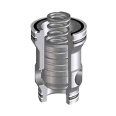 Sc Li-50436 :  Atos Ex Iso Cartridge, Directional, Flow & Check Control, Normally Closed, With Damping Nose, 581Gpm, 6090Psi Rated, 79.75Psi Cracking, 1:1.5 Ratio 1