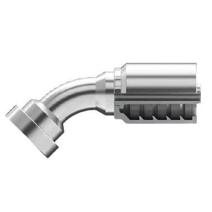 Se-Fh45-2432 : Continental Hose Fitting, 1.5 (1-1/2") Hose Id,  2 Code 62, 45-Degree Connection 1