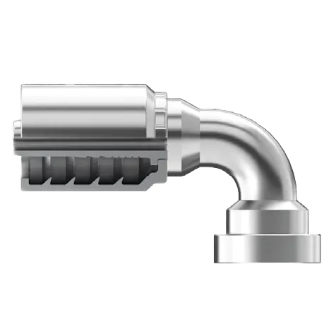 Se-Fh90-2432 : Continental Hose Fitting, 1.5 (1-1/2") Hose Id,  2 Code 62, 90-Degree Connection 1