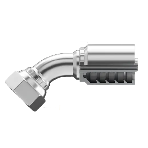 Se-Jcfx45-3232 : Continental Hose Fitting, 2 Hose Id, 2-1/2-12 Female Jic, 45-Degree, Swivel Connection 1