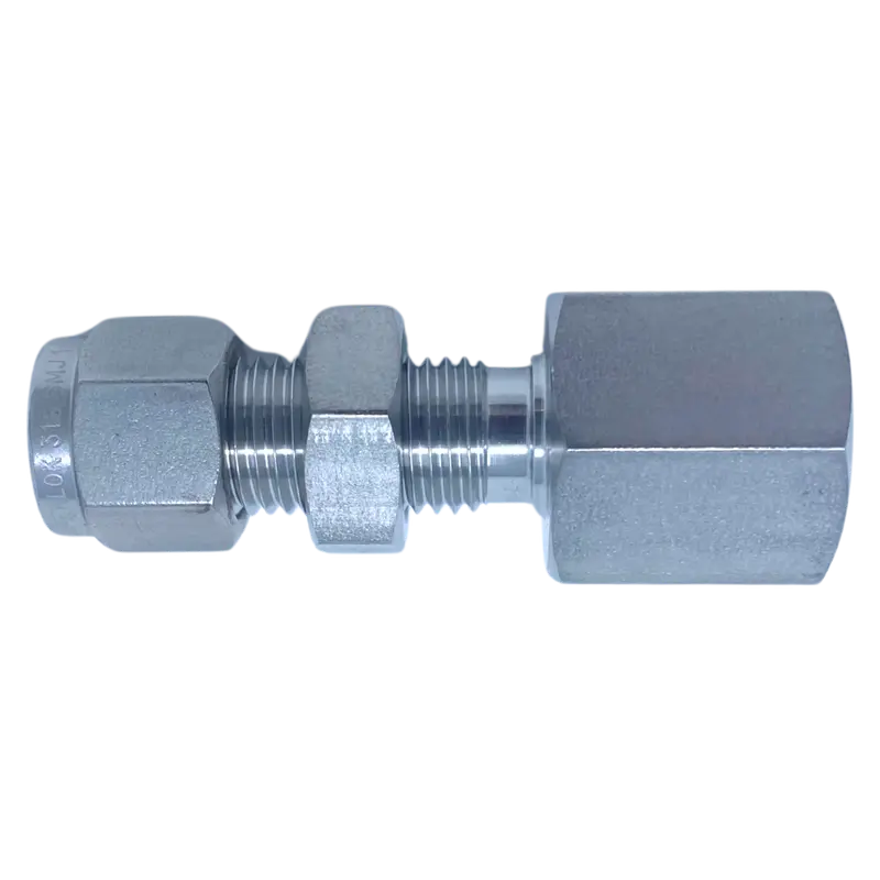 Sfcb 16-16N : Superlok Straight Stainless Bulkhead Adapter, 1" (-16) Tube Od X 1-11-1/2 (-16N) Female Npt 1